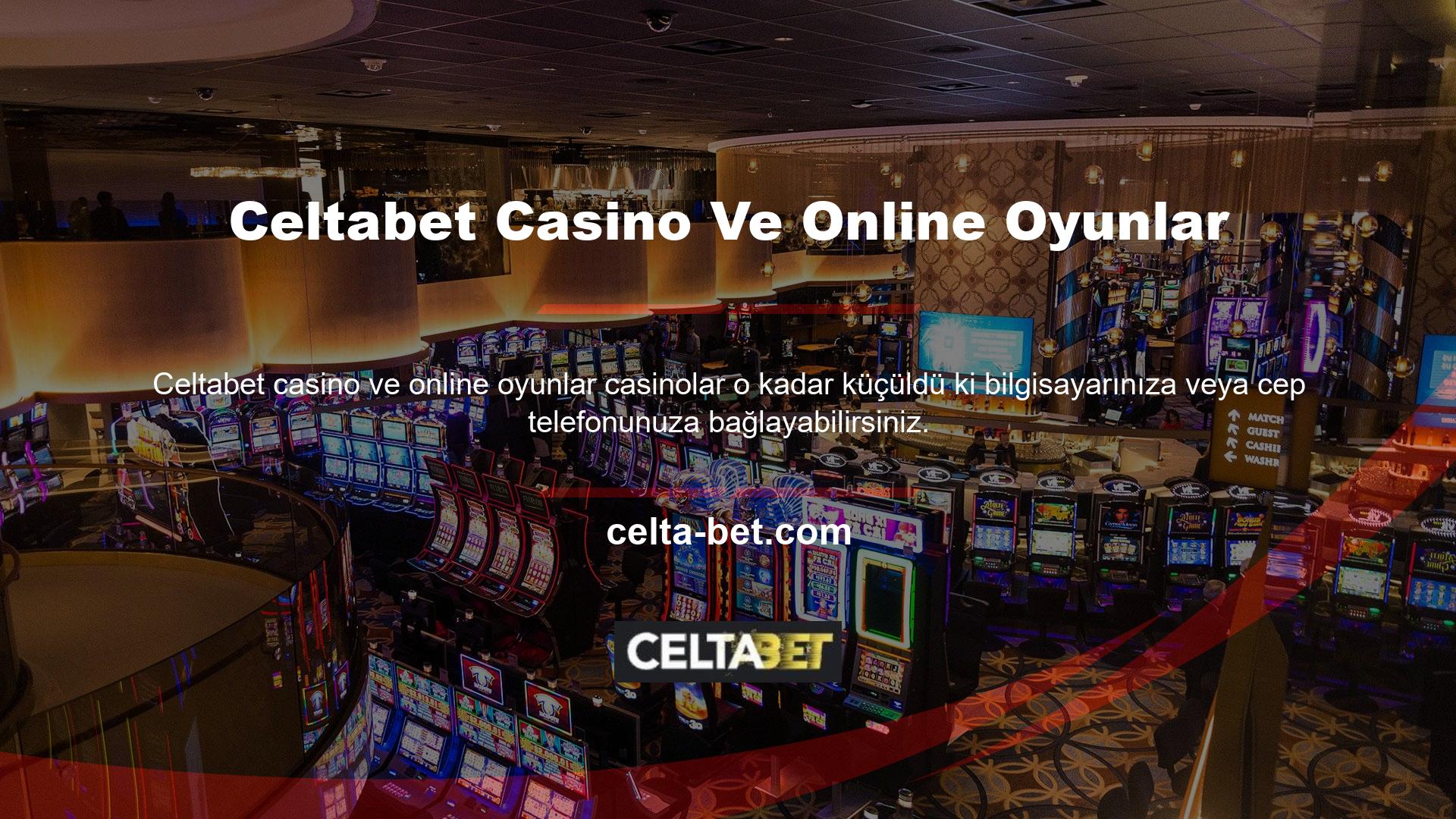 Yüzlerce farklı, renkli ve heyecan verici oyunla çevrimiçi casinolar her yerde